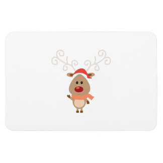 Cute reindeer cartoon magnet