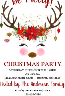 corporate holiday xmas christmas party invitations zazzle uk