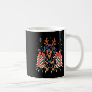 Cute Reindeer Dachshund Christmas For Women Men Do Coffee Mug