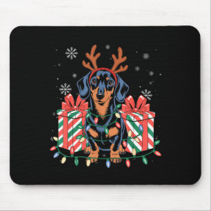 Cute Reindeer Dachshund Christmas For Women Men Do Mouse Mat
