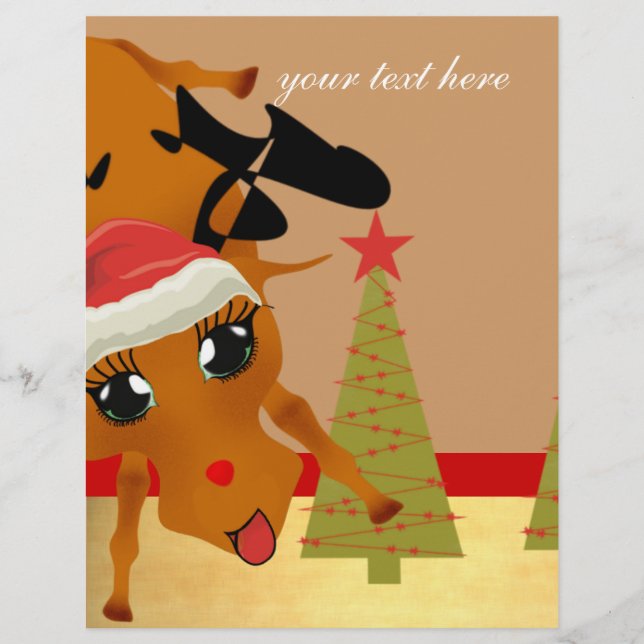 Cute Reindeer Flyer (Front)
