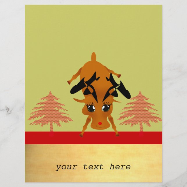 Cute Reindeer Flyer (Front)