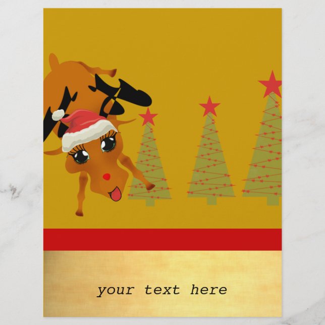 Cute Reindeer Flyer (Front)