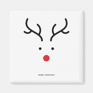 Cute reindeer for christmas. magnet