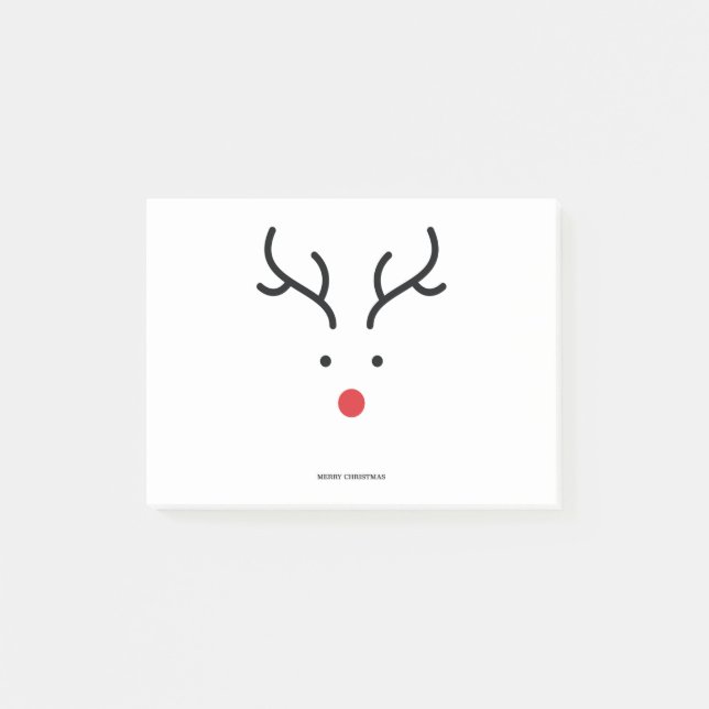 Cute reindeer for christmas. post-it notes (Front)