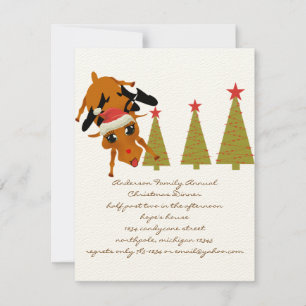 Cute Reindeer Invitation