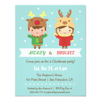 kids christmas party invitation