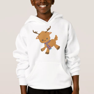 Cute Reindeer, Little Reindeer, Antlers, Scarf
