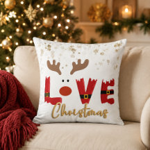 Cute Reindeer LOVE Christmas Holiday