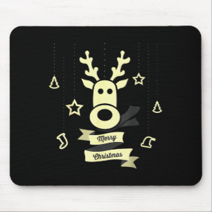 Cute Reindeer Merry Christmas Mouse Mat