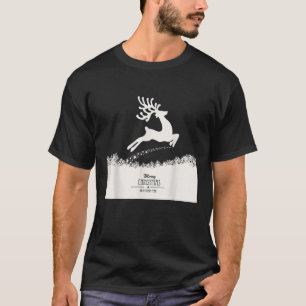 Cute Reindeer Merry Xmas Merry Christmas Happy New T-Shirt