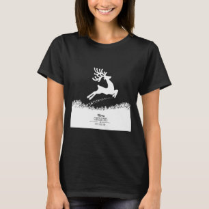 Cute Reindeer Merry Xmas Merry Christmas Happy New T-Shirt