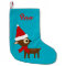 Cute Reindeer Name Personalised Christmas Stocking