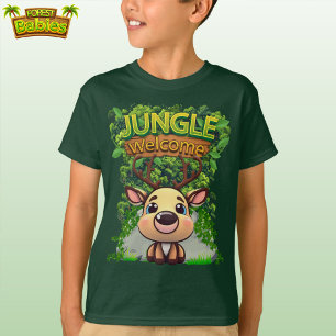 Cute Reindeer Wildlife Deer Cartoon Character 🦌 T-Shirt