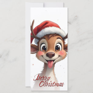 Cute Reindeer Wishing Merry Christmas