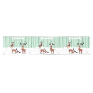Cute Reindeers Christmas table runners