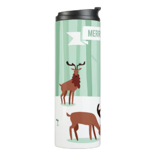 Cute Reindeers Christmas tumbler