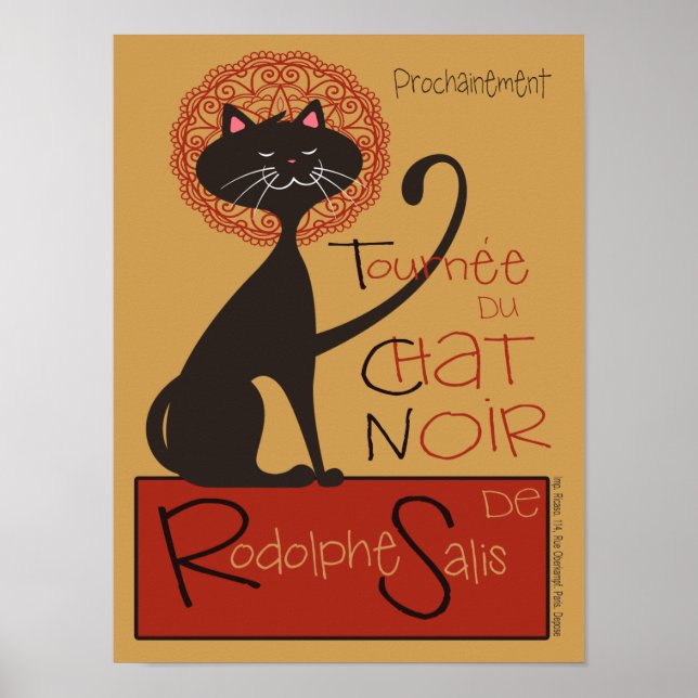 Cute Remake of Le Chat Noir Black Cat Poster (Front)