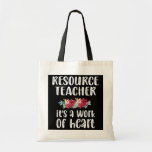 Cute Resource Teacher Resource Teaching  Tote Bag<br><div class="desc">Cute Resource Teacher Resource Teaching Gift. Perfect gift for your dad,  mum,  papa,  men,  women,  friend and family members on Thanksgiving Day,  Christmas Day,  Mothers Day,  Fathers Day,  4th of July,  1776 Independant day,  Veterans Day,  Halloween Day,  Patrick's Day</div>