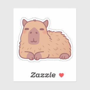 Cute Resting Capybara Doodle