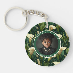 Cute Retirement Gifts for Wife Photo Calla Lilies Key Ring