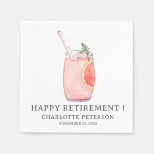 Cute Retirement Party Napkins