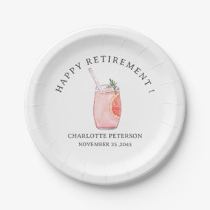 Cute Retirement Party  Paper Plate