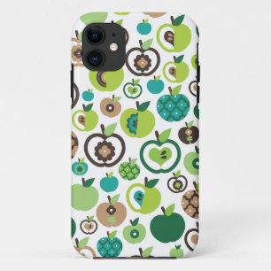 Cute retro apple flower pattern design iPhone 11 case