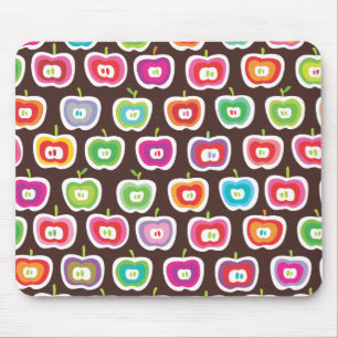 Cute retro apple fruit pattern moue pad mouse mat