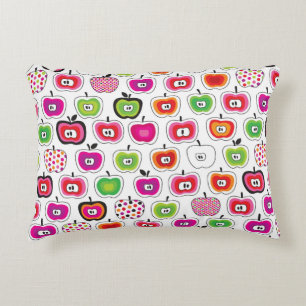 Cute retro apple pattern decorative cushion