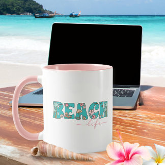 Cute Retro Beach Life Coffee Mug