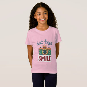 Cute Retro Camera Sticker T-Shirt