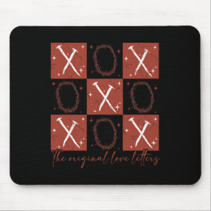 Cute Retro Checked Valentine Xoxo The Original Lov Mouse Mat