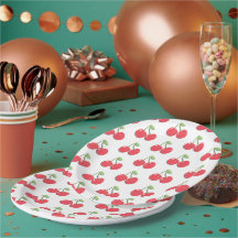 Cute Retro Cherry Pattern Summer Picnic