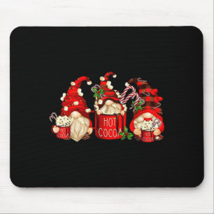 Cute Retro Chocolate Hot Cocoa Mug Funny Gnomes Ch Mouse Mat