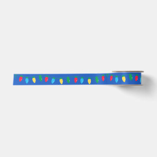Cute Retro Christmas Lights Ribbon Satin Ribbon