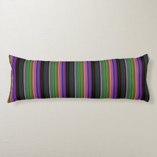 Cute retro colourful stripes body cushion