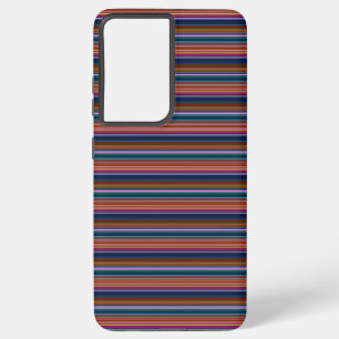 Cute retro colourful stripes samsung galaxy case