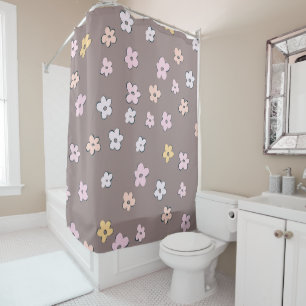 Cute Retro Daisies Pattern #5 #flowery #decor #art Shower Curtain
