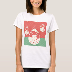 Cute retro Easter bunny and Easter egg T-Shirt