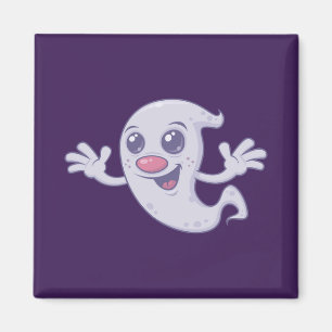 Cute Retro Ghost Magnet