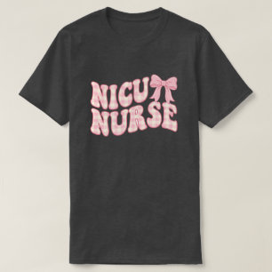 Cute Retro Gingham NICU Nurse Tumbler T-Shirt