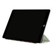 Cute Retro Green Gingham Plaid Pattern iPad Pro Cover (Folded)