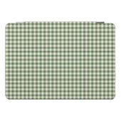 Cute Retro Green Gingham Plaid Pattern iPad Pro Cover (Horizontal)