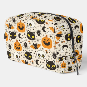 Cute Retro Halloween Pattern Dopp Kit
