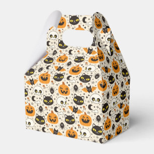 Cute Retro Halloween Pattern Favour Box