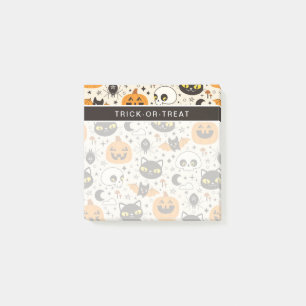Cute Retro Halloween Pattern Post-it Notes