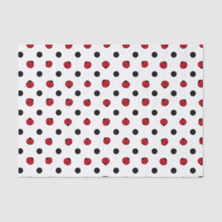 Cute retro ladybug pattern  tissue paper