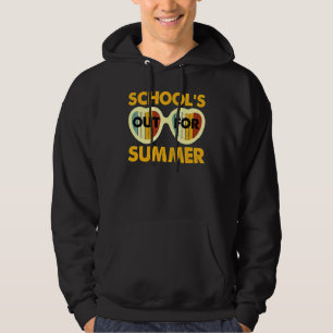 Cute Retro Last Day Of School Schools Out For Summ Hoodie