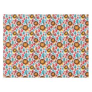cute retro Lion kids illustration Tablecloth